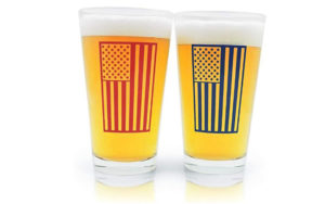 American Flag Pint Beer Glasses
